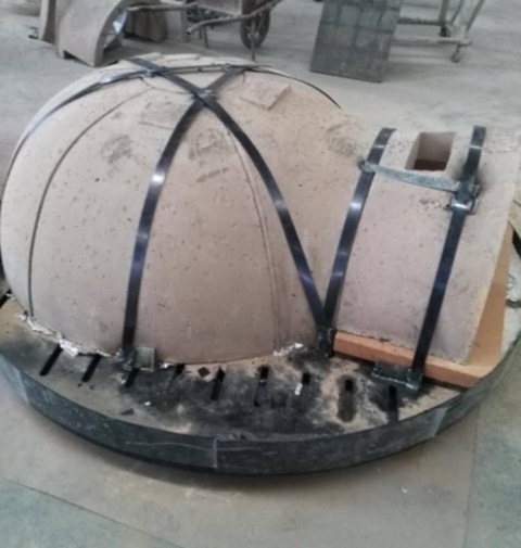 Amalfi Mediterranean oven AD120 op ronde basis