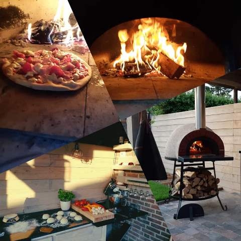 Amalfi Mediterranean portable oven 60 Black Front