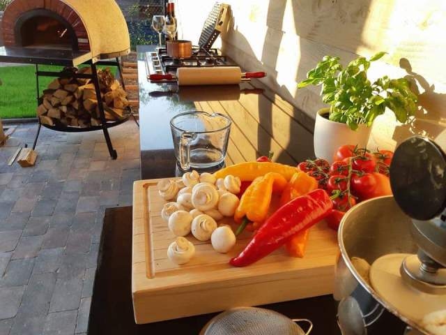 Amalfi Mediterranean portable oven 60 Red Brick