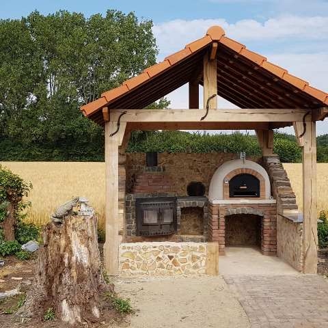 Pizzaoven Traditional brick 90/120 cm