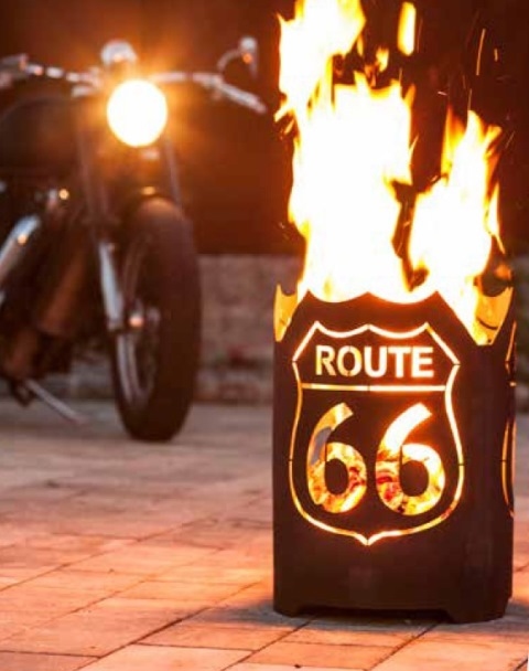Vuurkorf ROUTE 66 rond